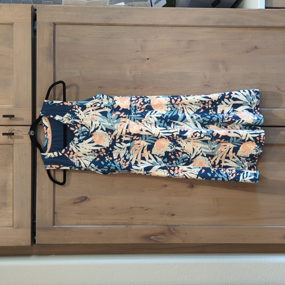 Title Nine Floral Sleeveless Dress Size Medium